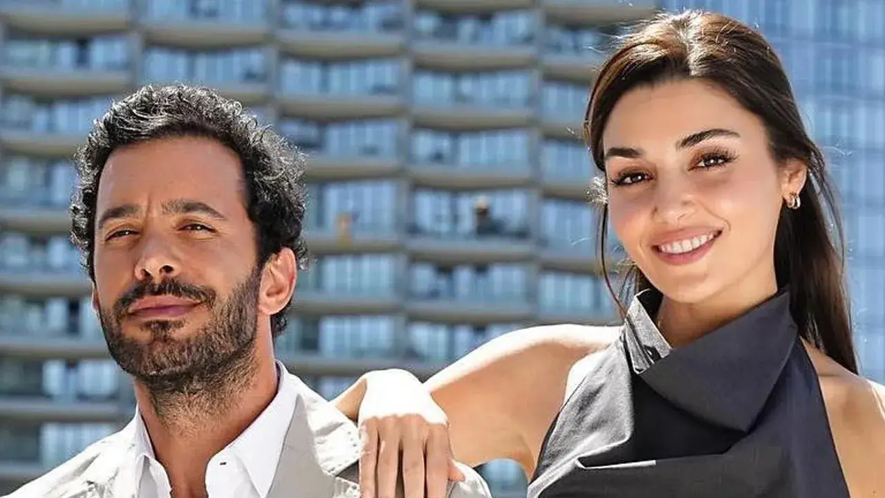 Hande Erçel and Barış Arduç in the new movie 'Rüzgara Bırak'